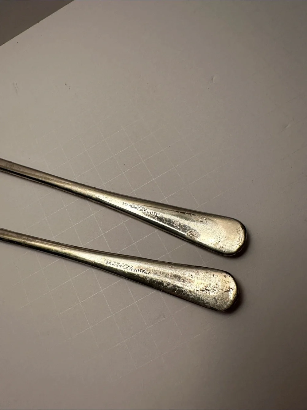 Vintage FB Rogers Silver Plate, Italy, Serving Large Spoon Fork